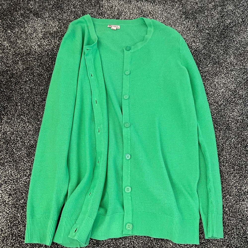 Green Cardigan - Picture 3 of 4